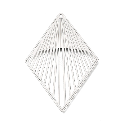 304 Stainless Steel Big Pendants STAS-G396-18P-1
