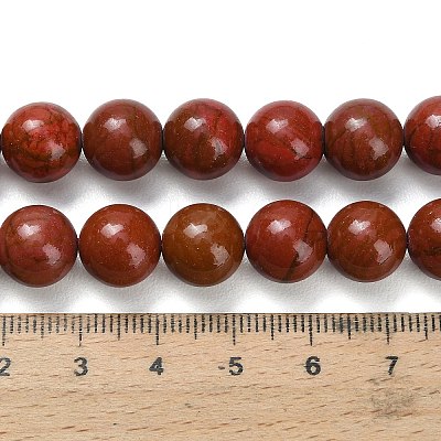 Synthetic Red Jasper Beads Strands G-F826-B02-10mm-1