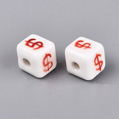 Handmade Porcelain Beads PORC-N012-13D-1