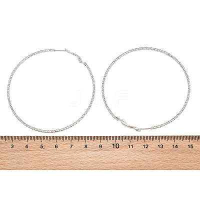 304 Stainless Steel Big Hoop Earrings with 316 Surgical Stainless Steel Pins for Women SA-CBAB549-01P-1