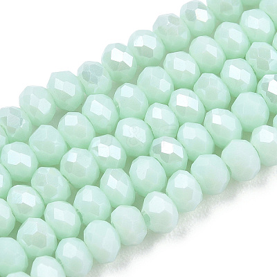 Electroplate Glass Beads Strands EGLA-A034-P1mm-A20-1