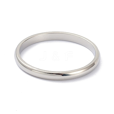 Non-Tarnish 2mm Polished Plain Dome Finger Ring for Girl Women RJEW-C012-05G-P-1