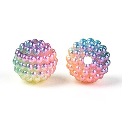Imitation Pearl Acrylic Beads OACR-T004-15mm-17-1