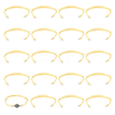 20Pcs Adjustable Korean Waxed Polyester Cord Bracelet Making BJEW-TAC0051-05-1