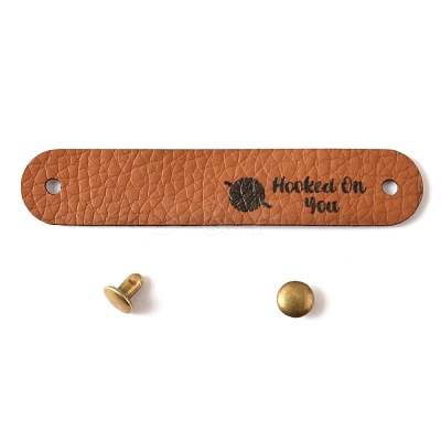 PU Leather Labels DIY-WH0321-19B-1