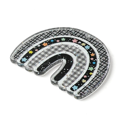 Opaque Acrylic Pendants SACR-P032-01A-1