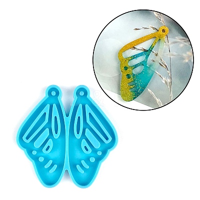 Butterfly Wing Pendants Silicone Molds DIY-M045-11-1