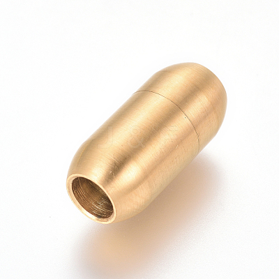 304 Stainless Steel Magnetic Clasps with Glue-in Ends STAS-F227-52-G-1