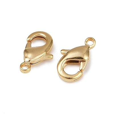 Brass Lobster Claw Clasps KK-900-G01-1