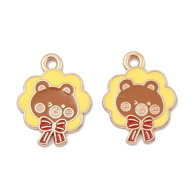 Animal Forest Theme Zinc Alloy Enamel Pendants FIND-Z065-01E-1
