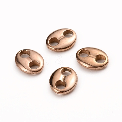 Ion Plating(IP) 304 Stainless Steel Oval Links connectors STAS-I141-02RG-1