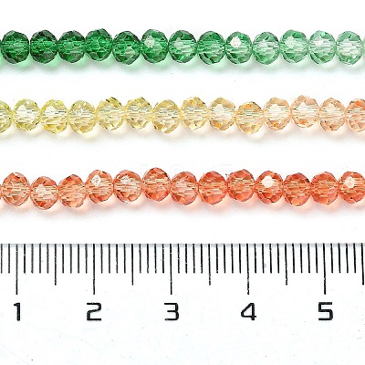 Transparent Painted Glass Beads Strands X-DGLA-A034-T3mm-A04-1