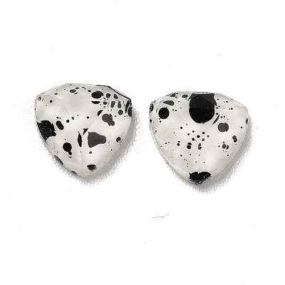 Spot Pattern Resin Cabochons LS-MRMJ-G015-09-1
