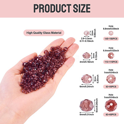 4 Strands 4 Styles Glass Beads Strands EGLA-TA0012-97A-1