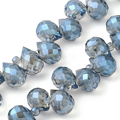 Electroplate Glass Beads Strands EGLA-D030-17L-1