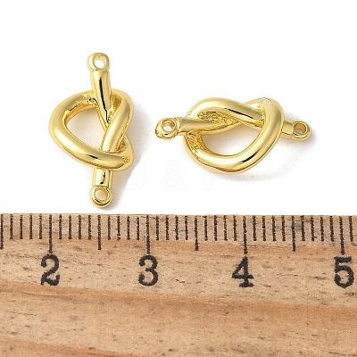Brass Knot Connector Charms KK-S518-05G-1