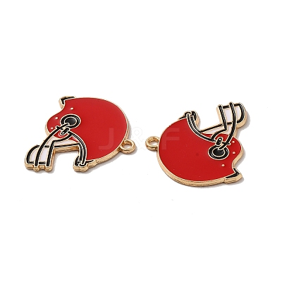 Alloy Enamel Pendants PALLOY-E028-04G-01-1