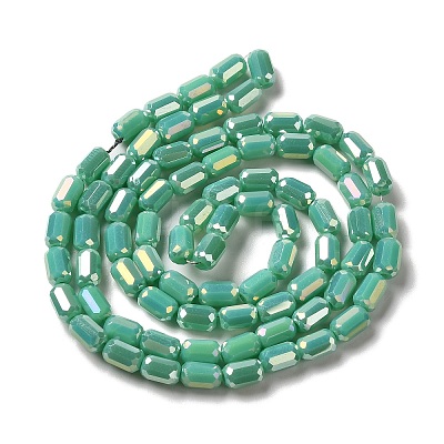 Electroplate Glass Beads Strands EGLA-D031-01-14-1