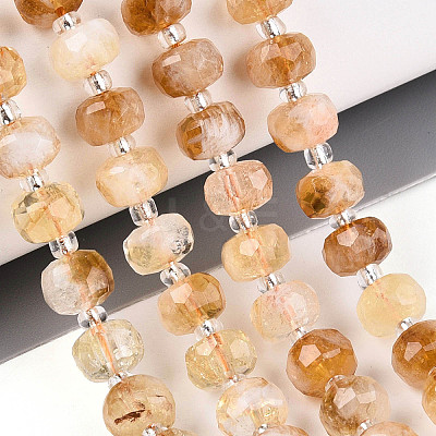 Heated Natural Citrine Beads Strands G-T144-A01-11-1