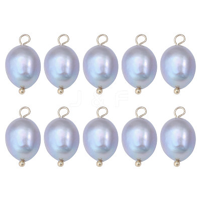 10Pcs Natural Freshwater Pearl Pendants FIND-CA0009-02B-1