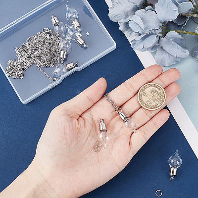 DIY Perfume Bottle Necklace Making Kit DIY-SC0020-71-1