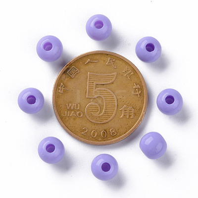 Opaque Acrylic Beads MACR-S370-C6mm-SS2114-1