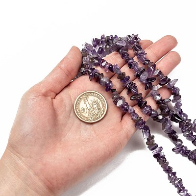 Natural Amethyst Beads Strands Z0RRN-1