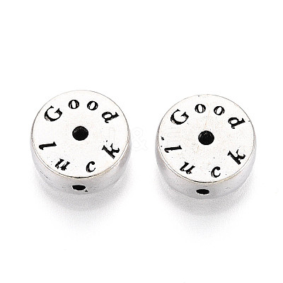 Tibetan Style Alloy Beads TIBE-N013-14AS-1
