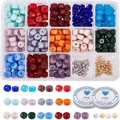 DIY Stretch Bracelets Making Kits GLAA-NB0001-16-1