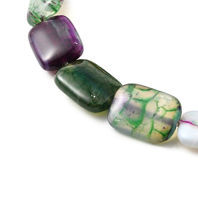 Natural Striped Agate/Banded Agate Beads Strands G-B137-B01-01J-1