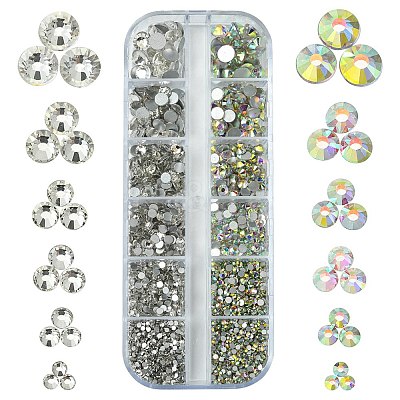 Glass Flat Back Rhinestone RGLA-FS0001-15-1