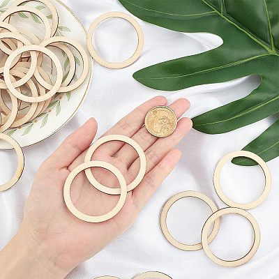 Unfinished Wood Linking Rings WOOD-NB0001-55-1