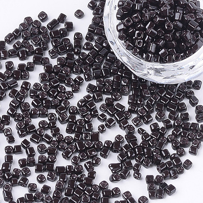 Baking Paint Glass Beads SEED-S023-11A-01-1