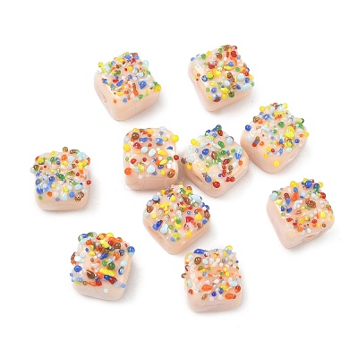 Handmade Lampwork Beads LAMP-Z022-01G-1