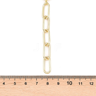 Brass Paperclip Chain Y Lariat Necklaces NJEW-H087-06D-G-1