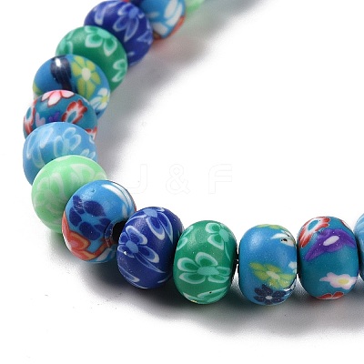 Handmade Polymer Clay Beads Strands X-CLAY-G110-01-1