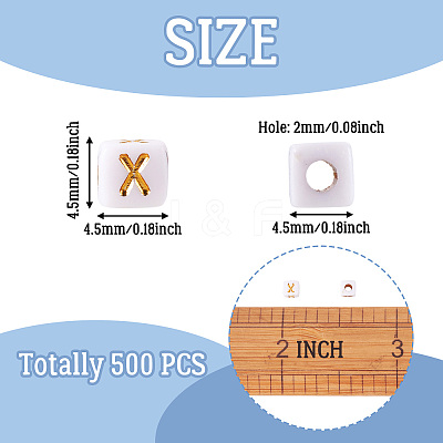 Opaque Acrylic Beads MACR-TAG0001-07X-1