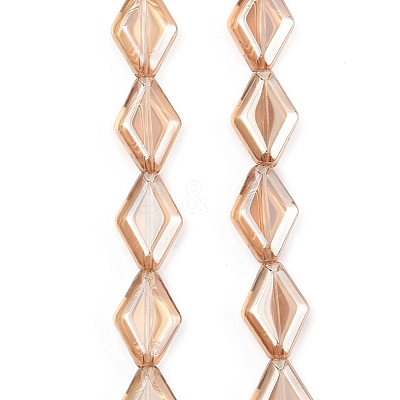 Electroplate Glass Beads Strands EGLA-B010-01A-PL01-1