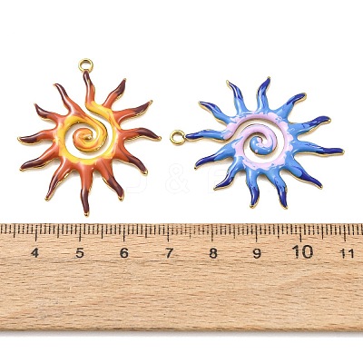 304 Stainless Steel Enamel Pendants STAS-K302-03G-1