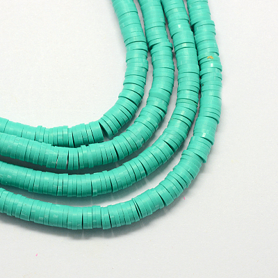 Handmade Polymer Clay Heishi Beads X-CLAY-R067-8.0mm-34-1