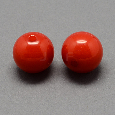 Imitation Jelly Acrylic Beads JACR-R001-8mm-04-1