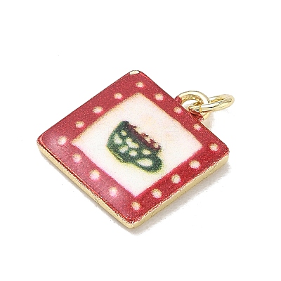 Printed Brass Pendants KK-CBA9B3D-02G-02-1