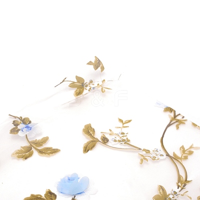 Polyester Organza Fabric DIY-WH0259-91A-1