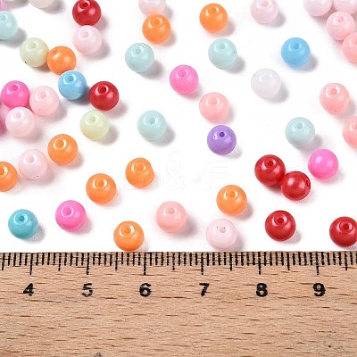 Opaque Baking Paint Glass Beads X1-DGLA-T004-02B-1