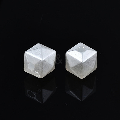 ABS Plastic Imitation Pearl Beads OACR-N008-153-1