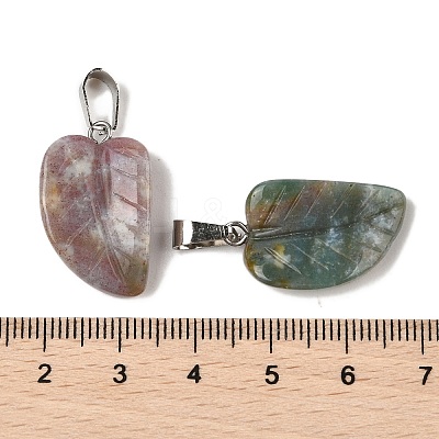 Natural Indian Agate Pendants G-B127-01P-04-1