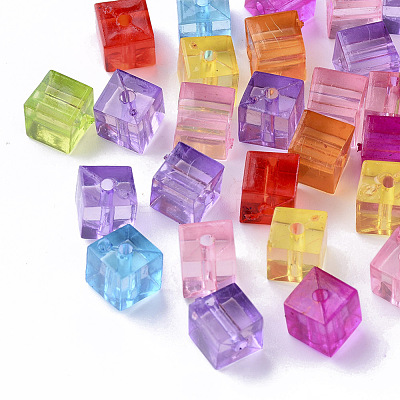 Transparent Acrylic Beads X-TACR-T004-08-1