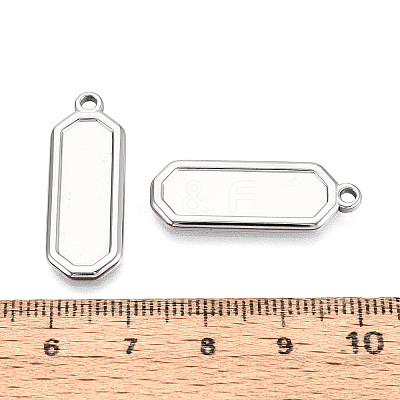 304 Stainless Steel Pendant Cabochon Settings STAS-N108-63P-1