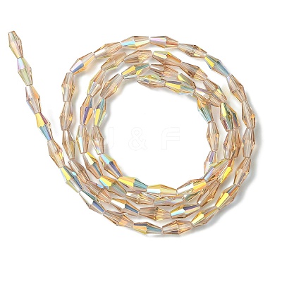 Transparent Electroplate Glass Beads X1-GLAA-K064-05A-AB04-1