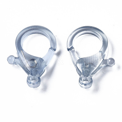 Transparent Acrylic Lobster Claw Clasps TACR-T023-01A-01-1